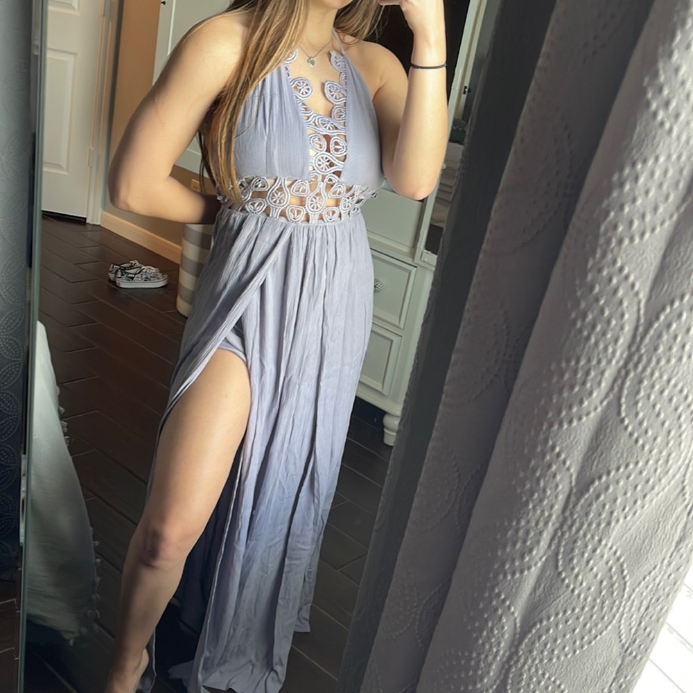 Shinestar Lavender Maxi Dress